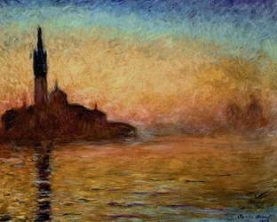 View of San Giorgio Maggiore, Venice by Twilight